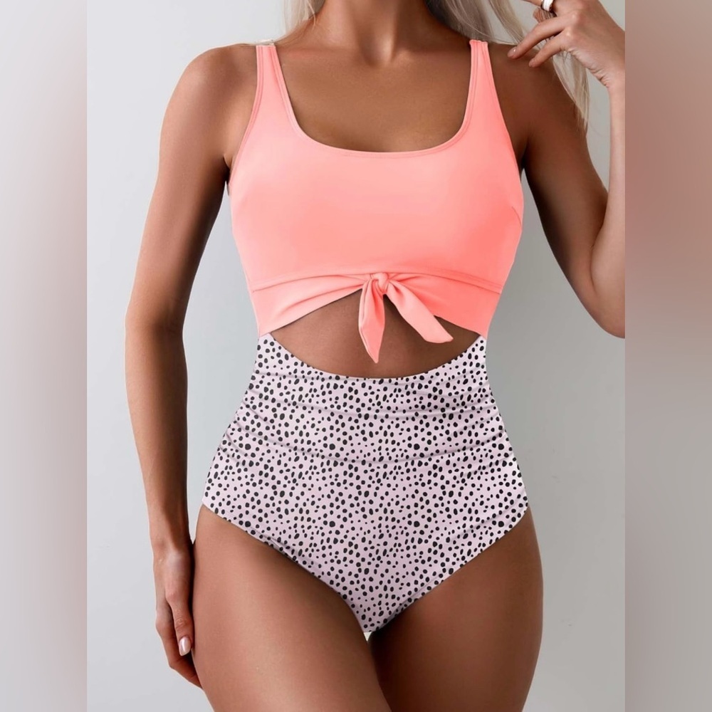 **Eomenie** One Piece Swimsuit Tummy Control Slimming Bathing Suit Cutout Large
